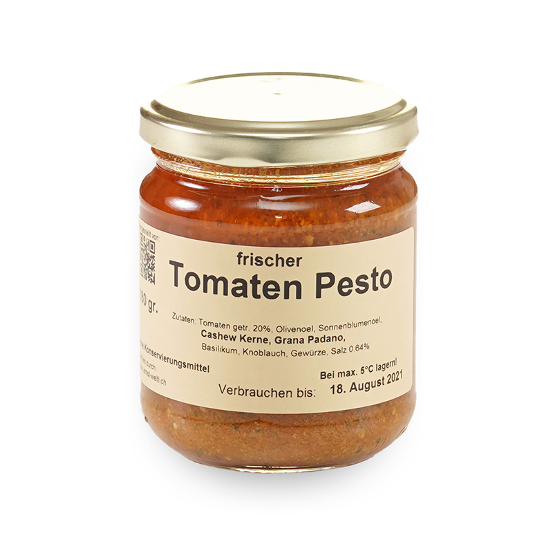 Pesto Tomaten 180g - ChratteChuchi