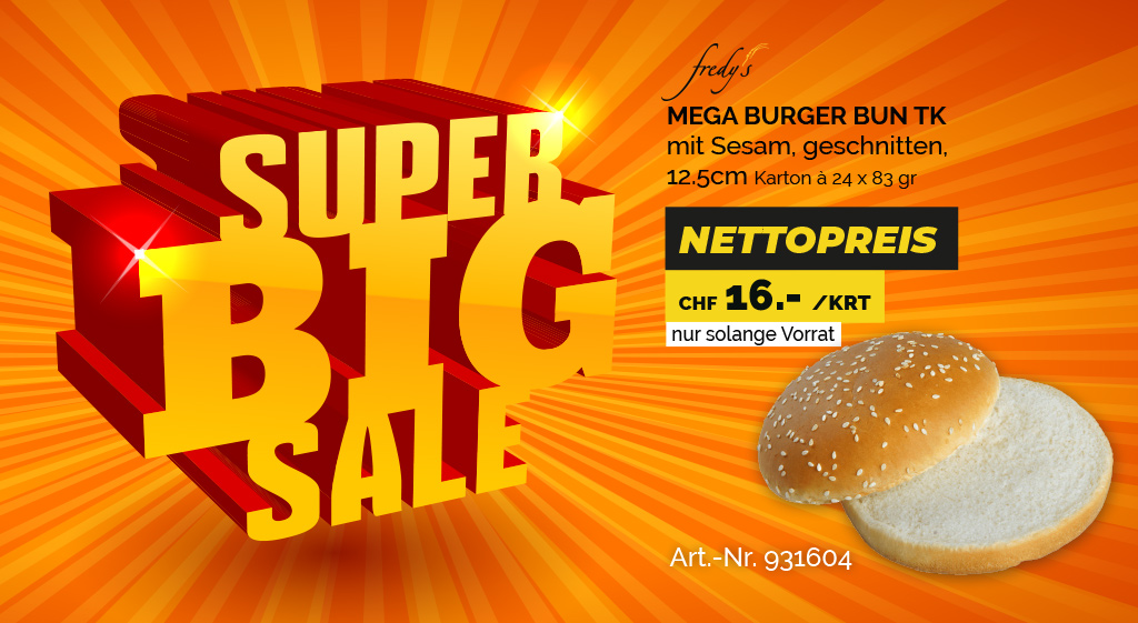 Super Big Sale - Mega Burger Bun