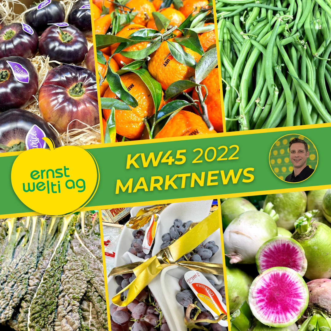Marktnews KW45 - Früchte & Gemüse 2022