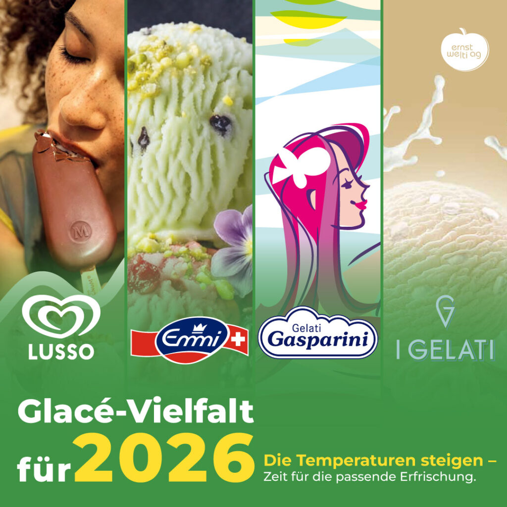 Ernst Welti Glace Sortiment 2026 Titelbild